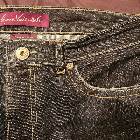 Wide Leg Dark Gloria Vanderbilt Jeans - Picture 5 of 7